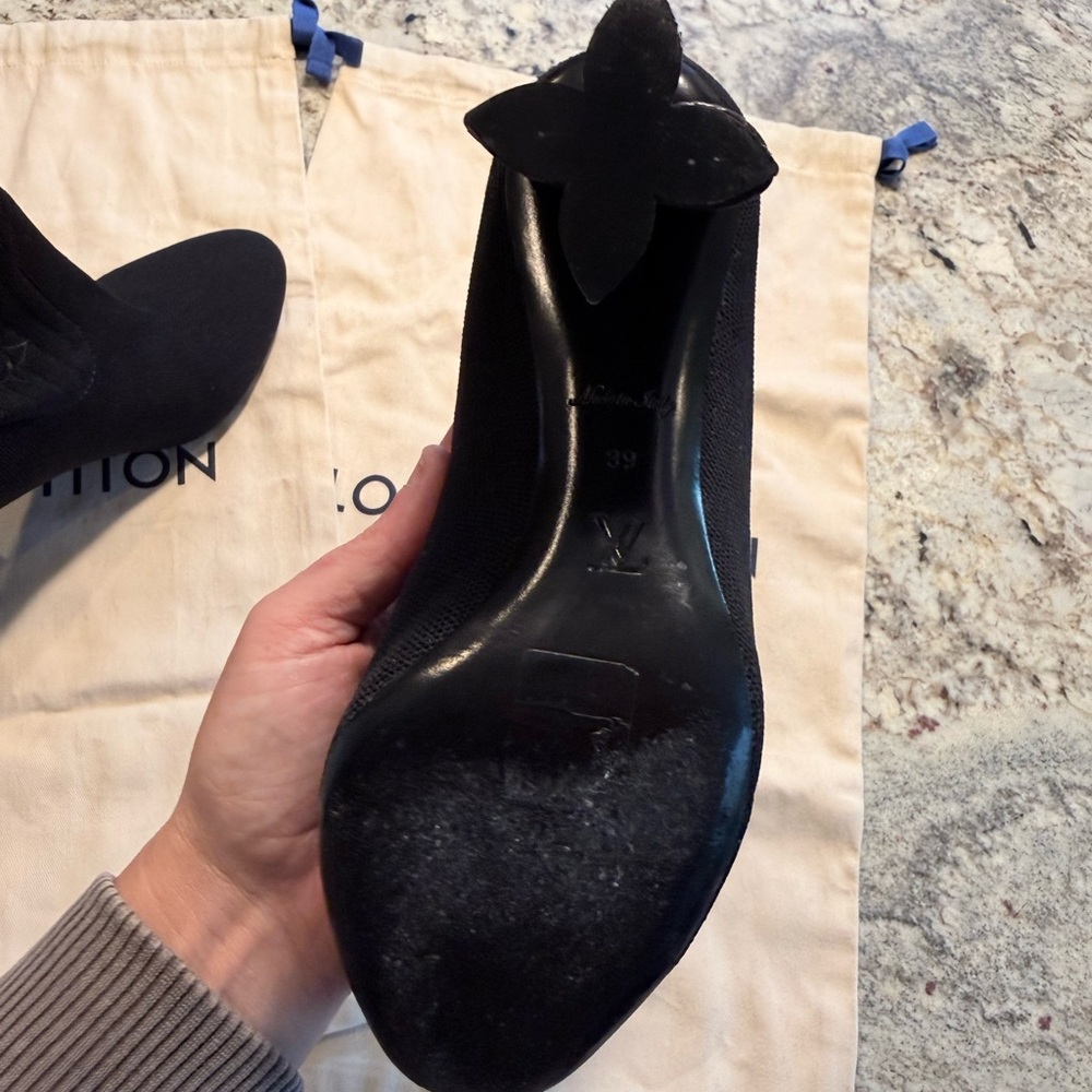 Louis Vuitton Black Heeled Boots - Picture 11 of 12